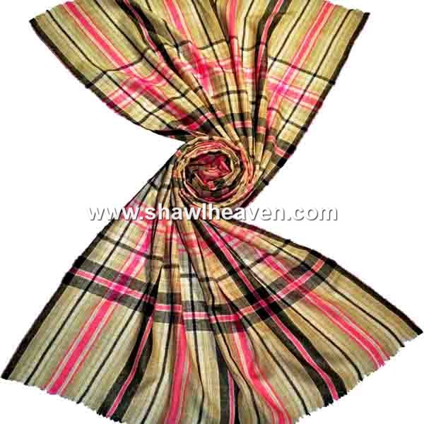 Fashionable cashmere chequered scarf